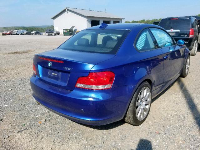 WBAUP93558VF47739 - 2008 BMW 128 I BLUE photo 4