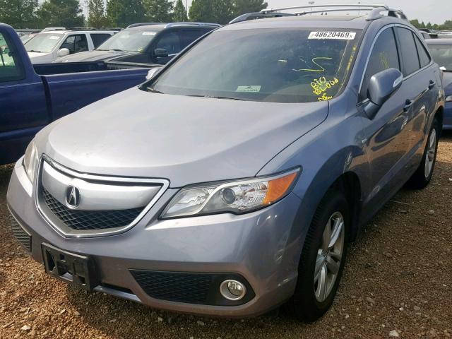 5J8TB4H51FL020037 - 2015 ACURA RDX TECHNO SILVER photo 2