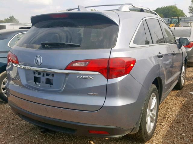 5J8TB4H51FL020037 - 2015 ACURA RDX TECHNO SILVER photo 4