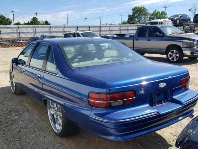 1G1BL53E9MW205686 - 1991 CHEVROLET CAPRICE BLUE photo 3