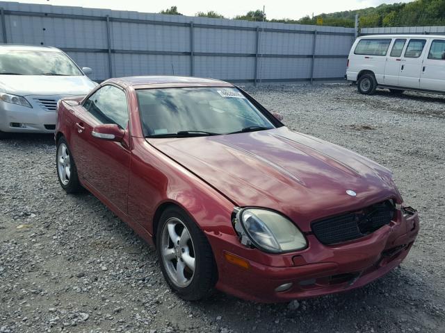 WDBKK65FX1F229995 - 2001 MERCEDES-BENZ SLK 320 RED photo 1