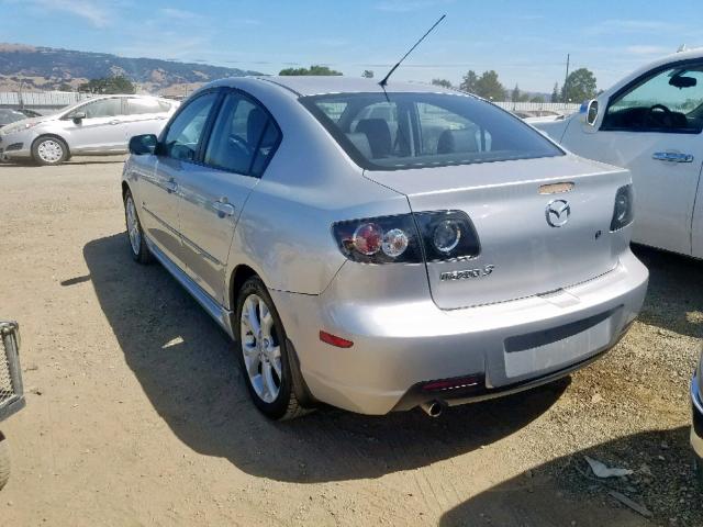 JM1BK323971668136 - 2007 MAZDA 3 S SILVER photo 3