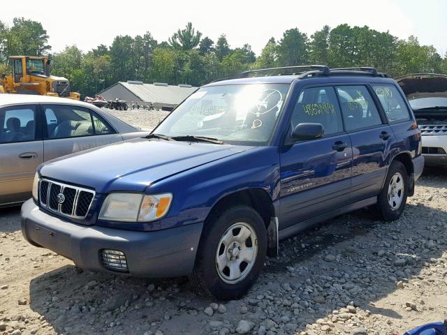 JF1SF635X1H765856 - 2001 SUBARU FORESTER L BLUE photo 2