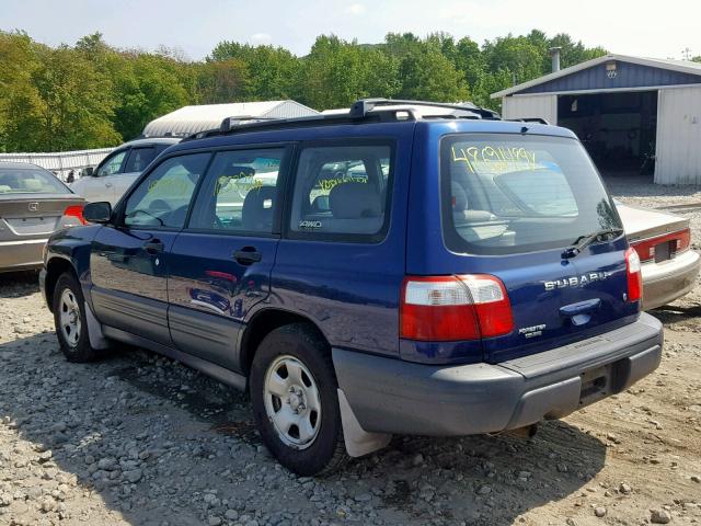 JF1SF635X1H765856 - 2001 SUBARU FORESTER L BLUE photo 3