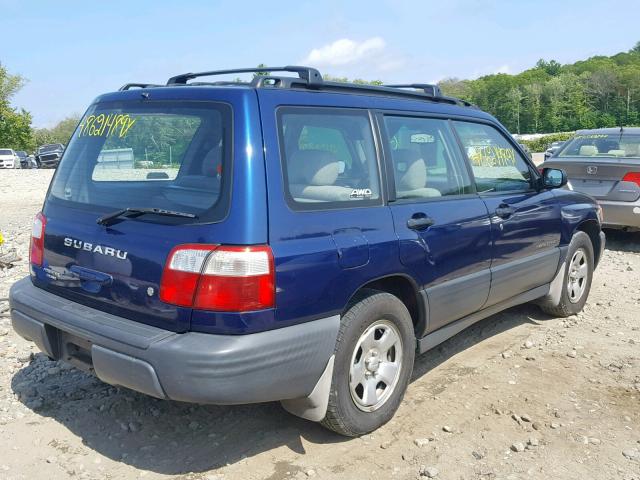 JF1SF635X1H765856 - 2001 SUBARU FORESTER L BLUE photo 4