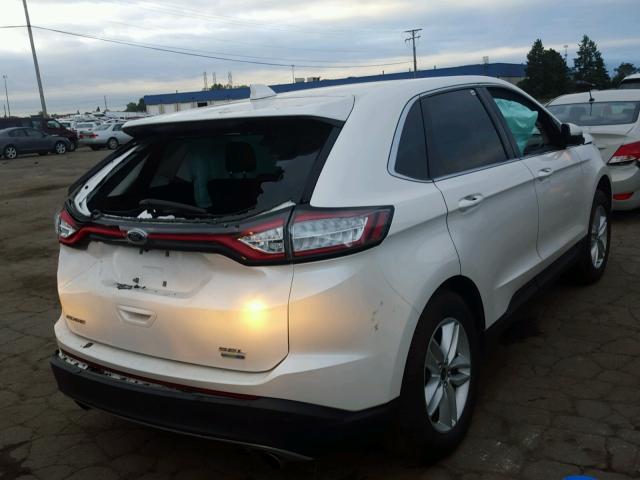 2FMPK4J94GBC57809 - 2016 FORD EDGE SEL WHITE photo 4