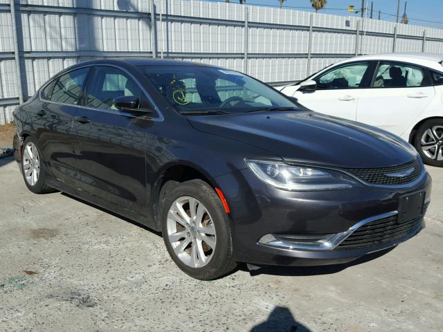 1C3CCCAB2FN559684 - 2015 CHRYSLER 200 LIMITE GRAY photo 1