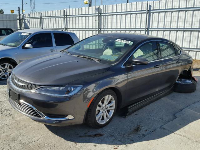 1C3CCCAB2FN559684 - 2015 CHRYSLER 200 LIMITE GRAY photo 2