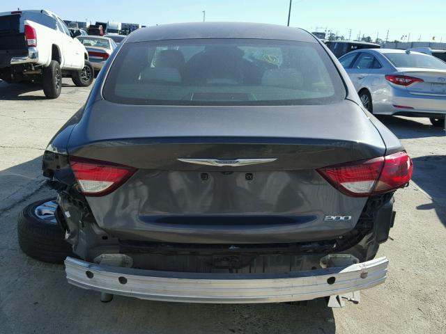 1C3CCCAB2FN559684 - 2015 CHRYSLER 200 LIMITE GRAY photo 9