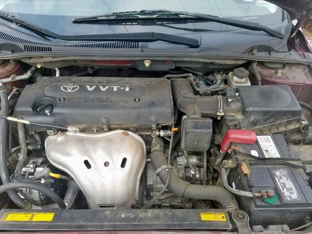 JTKDE167470218233 - 2007 TOYOTA SCION TC ბურგუნდია ფოტო 7