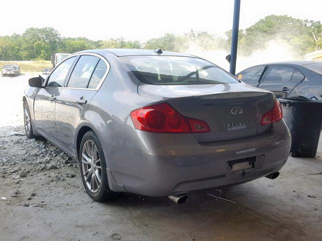 JNKCV61E19M014702 - 2009 INFINITI G37 BASE GRAY photo 3