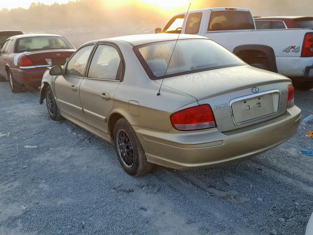 KMHWF25S93A818044 - 2003 HYUNDAI SONATA GL GOLD photo 3