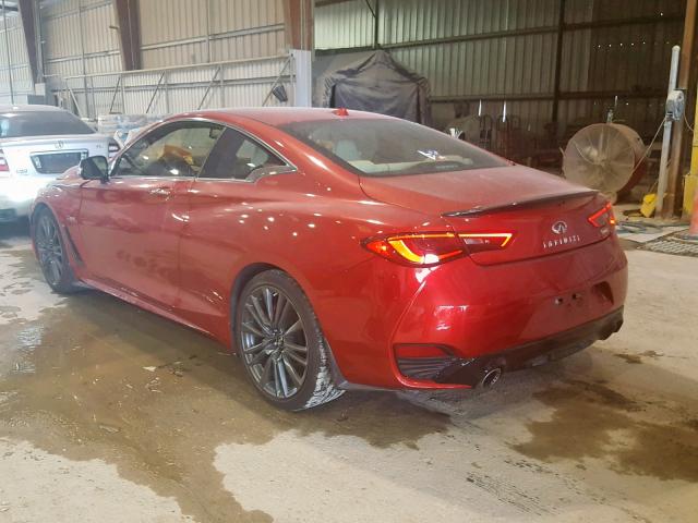 JN1FV7EK2HM610553 - 2017 INFINITI Q60 RED SP RED photo 3