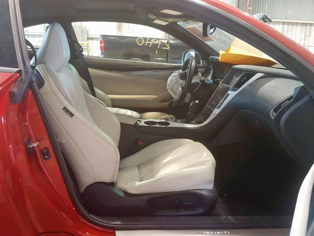 JN1FV7EK2HM610553 - 2017 INFINITI Q60 RED SP RED photo 5