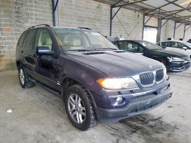 5UXFA13595LY20294 - 2005 BMW X5 3.0I BLUE photo 1