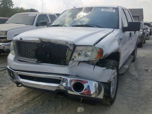 1FTPW14VX8FB72585 - 2008 FORD F150 SUPER WHITE photo 2