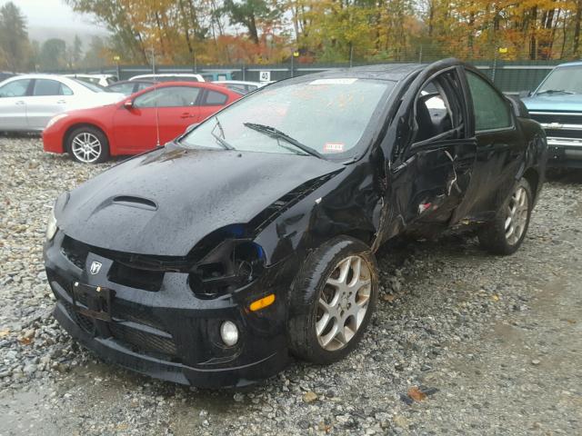 1B3ES66S65D123878 - 2005 DODGE NEON SRT-4 BLACK photo 2