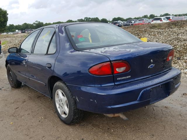 1G1JC524427441965 - 2002 CHEVROLET CAVALIER B BLUE photo 3