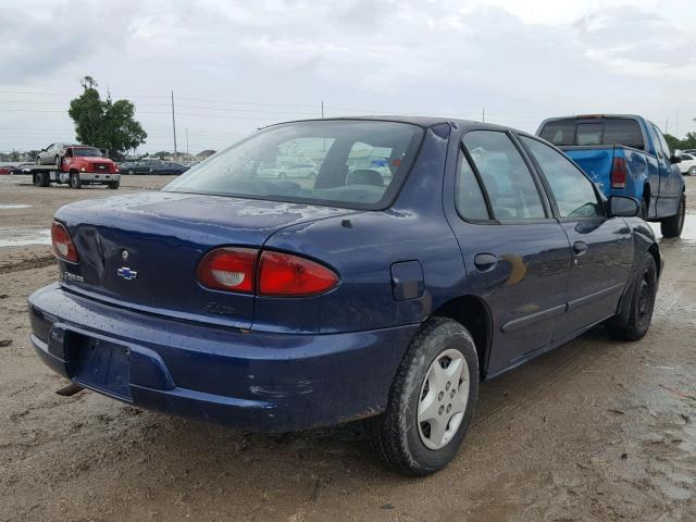 1G1JC524427441965 - 2002 CHEVROLET CAVALIER B BLUE photo 4