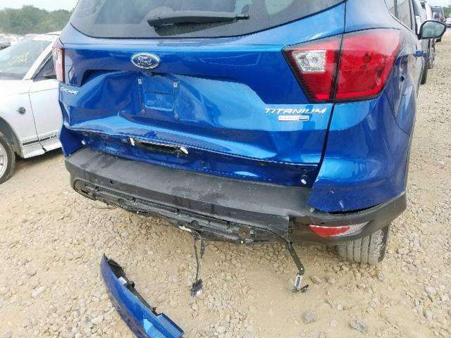 1FMCU9J90KUC30132 - 2019 FORD ESCAPE TIT BLUE photo 9