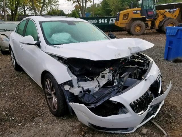 2G4GV5EK1E9316037 - 2014 BUICK REGAL WHITE photo 1