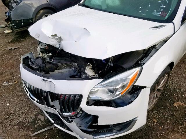 2G4GV5EK1E9316037 - 2014 BUICK REGAL WHITE photo 10