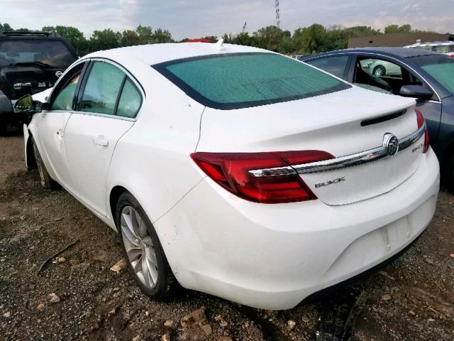 2G4GV5EK1E9316037 - 2014 BUICK REGAL WHITE photo 3