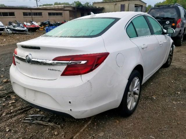 2G4GV5EK1E9316037 - 2014 BUICK REGAL WHITE photo 4