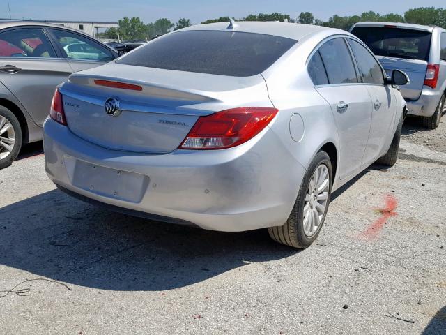 2G4GS5EK1C9126079 - 2012 BUICK REGAL PREM SILVER photo 4