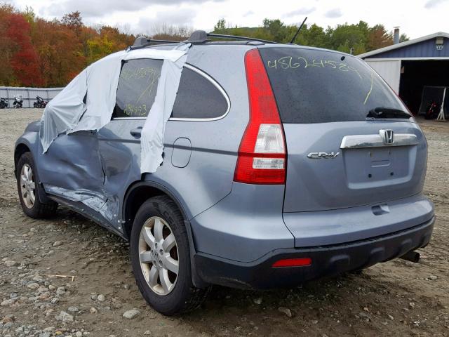 5J6RE48759L038119 - 2009 HONDA CR-V EXL BLUE photo 3