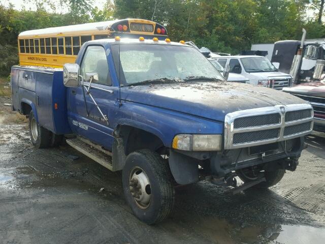 1B6MC365XTJ178093 - 1996 DODGE RAM 3500 BLUE photo 1