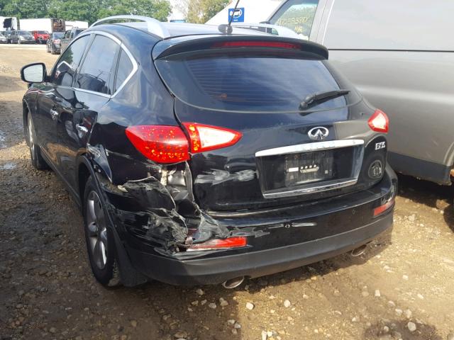 JNKAJ09F08M360557 - 2008 INFINITI EX35 BASE BLACK photo 3