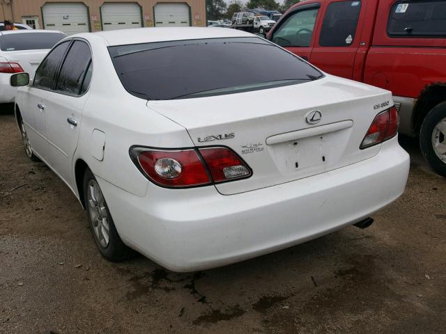 JTHBA30G140022615 - 2004 LEXUS ES 330 WHITE photo 3