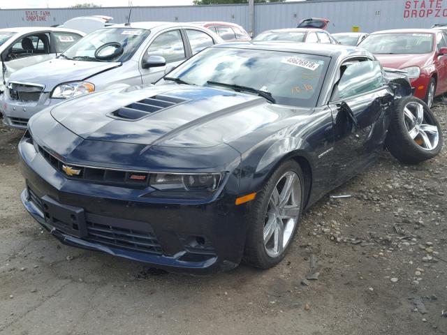 2G1FT1EW7E9275181 - 2014 CHEVROLET CAMARO 2SS BLACK photo 2