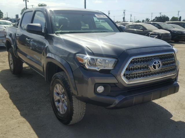 3TMAZ5CN3GM023987 - 2016 TOYOTA TACOMA DOU GRAY photo 1