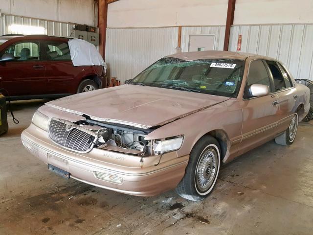 2MELM74W1TX660819 - 1996 MERCURY GRAND MARQ GOLD photo 2