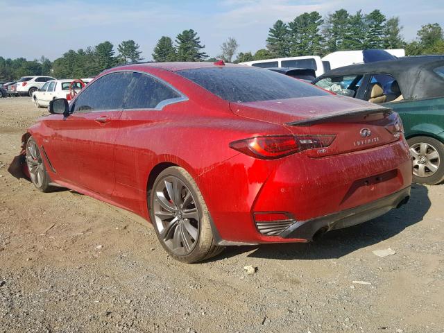 JN1FV7EL8JM630126 - 2018 INFINITI Q60 RED SP RED photo 3