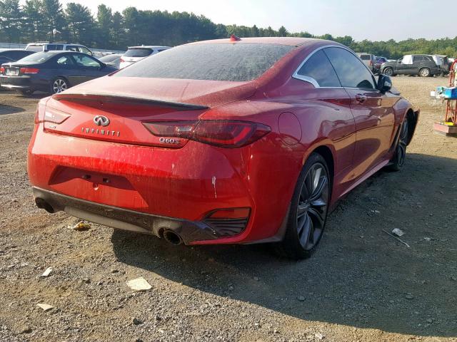 JN1FV7EL8JM630126 - 2018 INFINITI Q60 RED SP RED photo 4