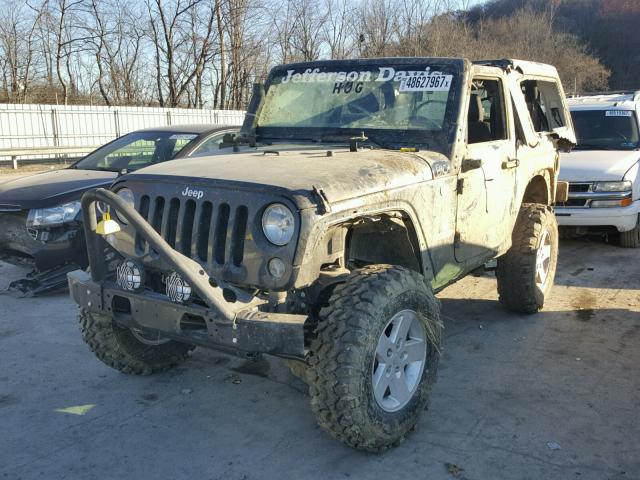 1C4AJWAG9HL645319 - 2017 JEEP WRANGLER S GRAY photo 2