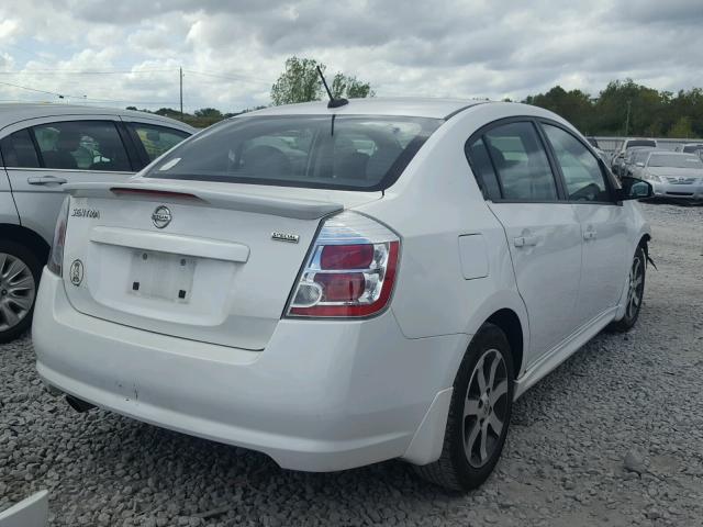 3N1AB6AP7BL707280 - 2011 NISSAN SENTRA 2.0 WHITE photo 4