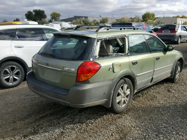 4S4BP61C157327405 - 2005 SUBARU LEGACY OUT GREEN photo 4