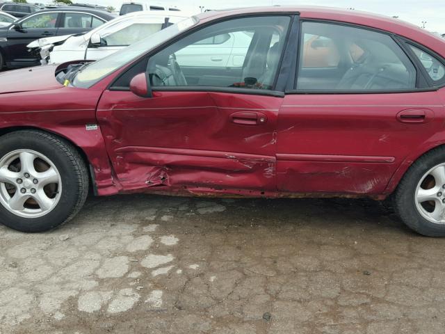 1FAFP55SX3A222871 - 2003 FORD TAURUS SES RED photo 9