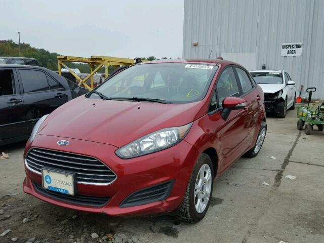 3FADP4BJ4GM114901 - 2016 FORD FIESTA SE RED photo 2