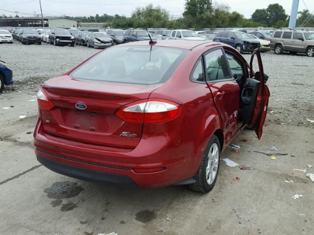 3FADP4BJ4GM114901 - 2016 FORD FIESTA SE RED photo 4