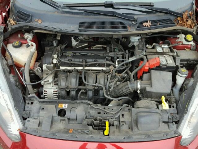 3FADP4BJ4GM114901 - 2016 FORD FIESTA SE RED photo 7