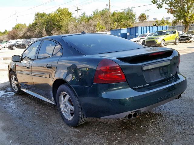 2G2WS522641364695 - 2004 PONTIAC GRAND PRIX GREEN photo 3