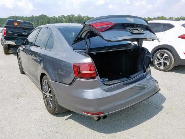 3VWB17AJ5GM406995 - 2016 VOLKSWAGEN JETTA SPOR GRAY photo 3