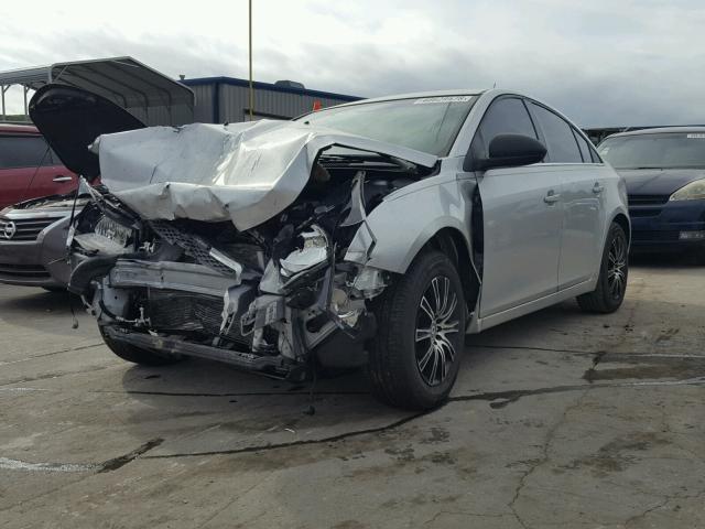 1G1PD5SH3C7316404 - 2012 CHEVROLET CRUZE LS SILVER photo 2