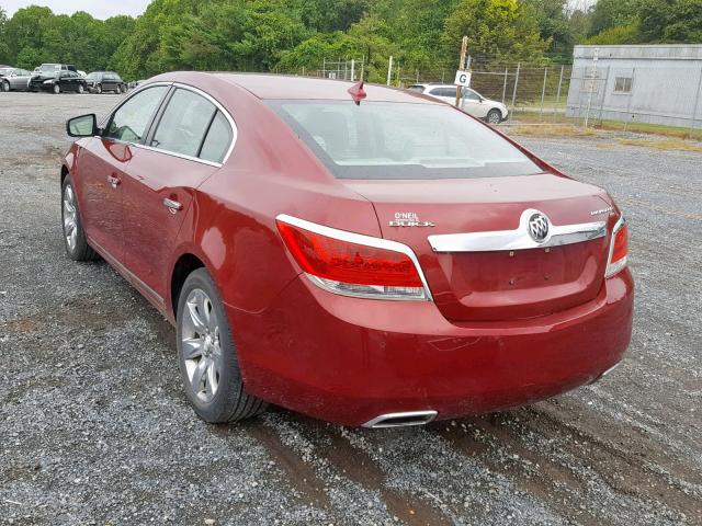 1G4GE5ED2BF296983 - 2011 BUICK LACROSSE C RED photo 3