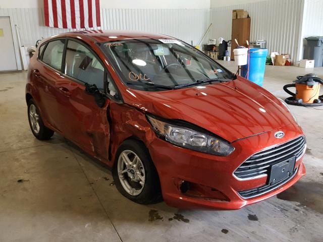 3FADP4EJXJM115229 - 2018 FORD FIESTA SE ORANGE photo 1